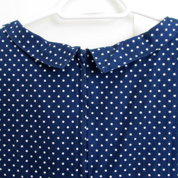 Heartbreaker Navy Blue "Beverly" 1950s-Style Dress - Picture 5 of 10